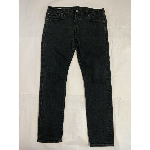 Levi's 512 Jeans Mens 33x30 Black Big E Skinny Fit Premium Skater - Picture 1 of 10